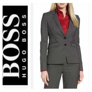 Hugo Boss Jelisana Wool Blazer Jacket Size 14